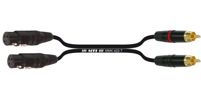 MTI Twinline, 2x XLR-fem./Cinch