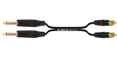 MTI Twinline, 2x Klinke 2p./RCA Cinch