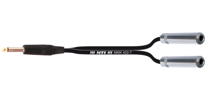 Y-Cable, Klinke 3p./ 2x Klinken-Buchse 3p.