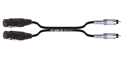 MTI Twinline, 2x XLR-fem./Cinch