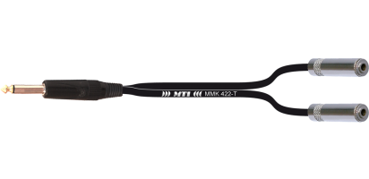 Y-Cable, Klinke 3p./ 2x Mini-Kl.-Bu