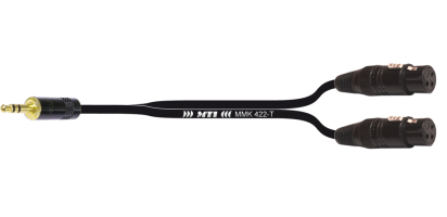 Breakout-Cable, Mini-Kl. 3p./2x XLR-fem.