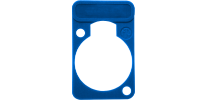 Neutrik Beschriftungsschild Einbau-D-Serie, blau