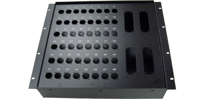 MTI Metall-Stagebox 19'', 48 Bohrungen, Neutrik D-Serie