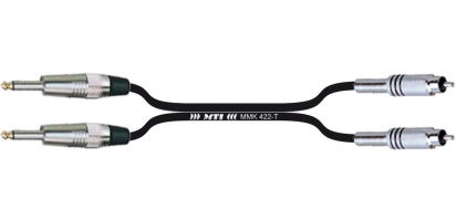MTI Twinline, XLR-fem./male - 2x Klinke 3p., 0,5 m