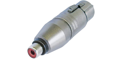 Neutrik Adapter, XLR 3p. Buchse-Cinchbuchse