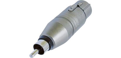 Neutrik Adapter, XLR 3p. Buchse-Cinchstecker