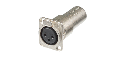 Neutrik Adapter, XLR 3p. Einb.-Buchse-Stecker, D-Serie