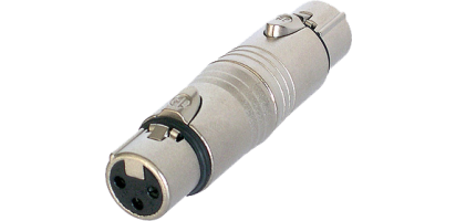 Neutrik Adapter, XLR 3p. Buchse-XLR 3p. Buchse