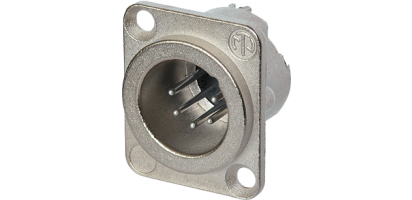 Neutrik XLR-6p.,Einbaustecker, D-Serie