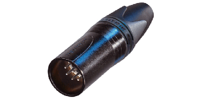 Neutrik XLR-7p.,Kabelstecker, schwarz