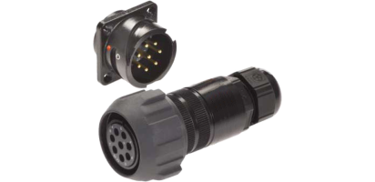 PACOM Einbaustecker 19p., mit Ü.-Mutter, bis 2,5 mm²