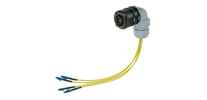 Neutrik opticalCON flexibler Adapter + Zugentlastung