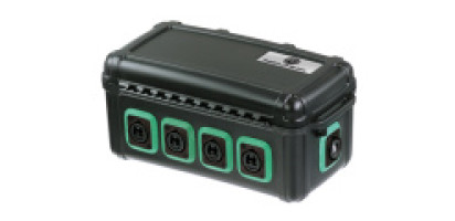 Neutrik opticalCON QUAD 4 Breakout Box, single mode APC, grün