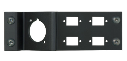 Neutrik opticalCON Platte für 1 Einbaubuchse DUO/QUAD und vier SC Simplex Buchsen
