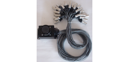 Installations-Adapter, 12x XLR-fem., TL37 male im Sockelgeh., 1,0 m